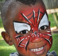 Spiderman Face Painting